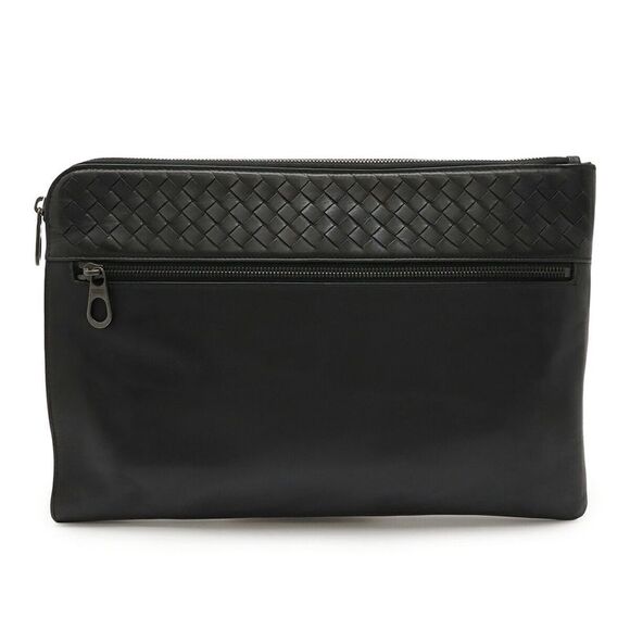 Bottega Veneta Intrecciato Calf Leather Clutch Bag